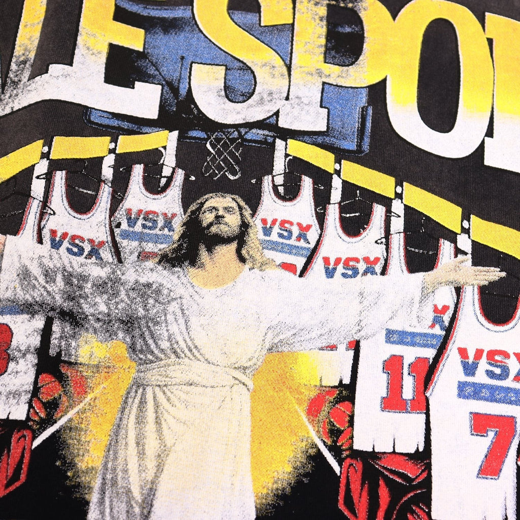Valley Dreams Jesus Jersey Graphic T-Shirt — detail