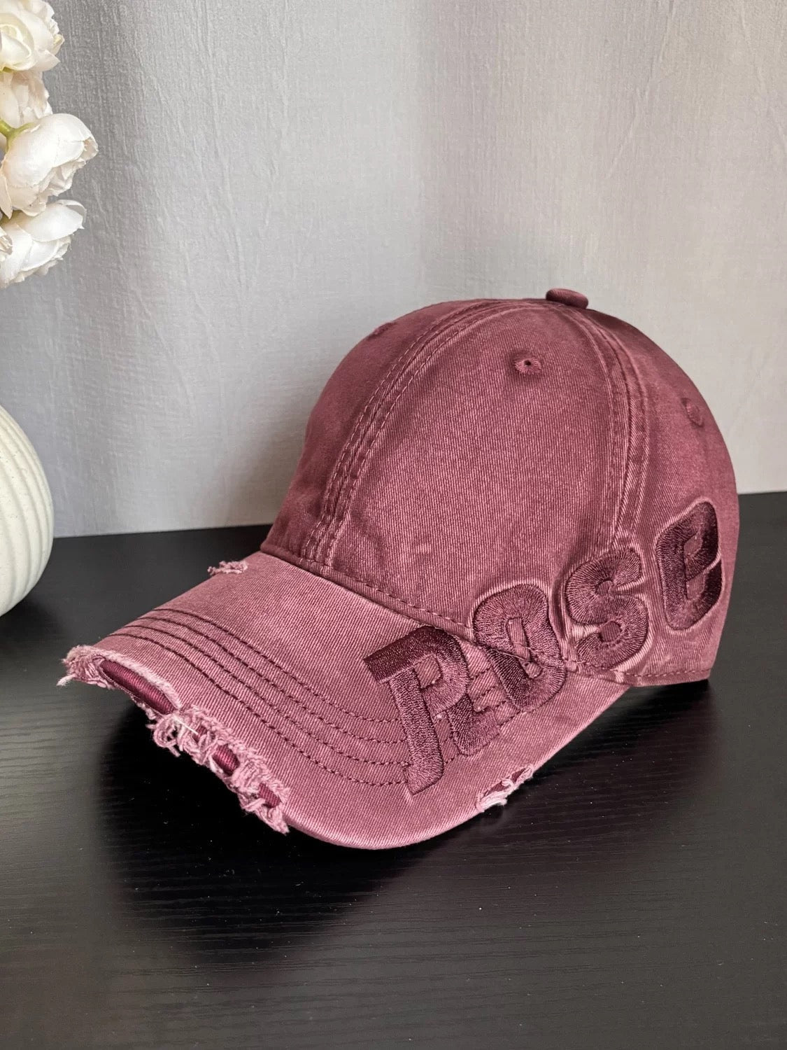 Retro Lettering Baseball Cap